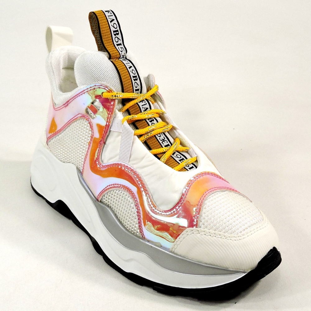FABI 🇮🇹 Women's Soft Leather Comfort Fashion Sneakers - Picture 4 of 9